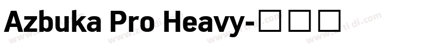 Azbuka Pro Heavy字体转换
